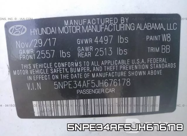 5NPE34AF5JH676178 фото 10