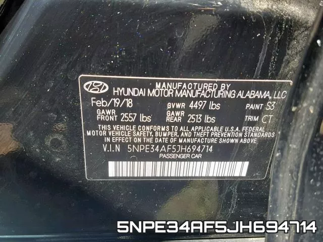 5NPE34AF5JH694714 фото 2
