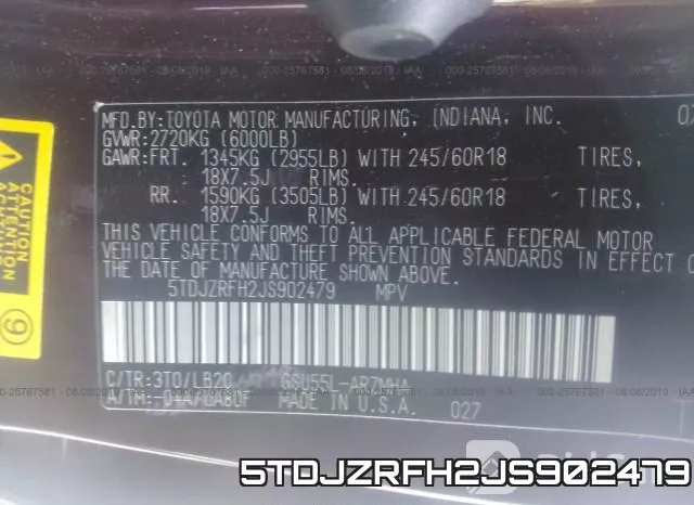 5TDJZRFH2JS902479 фото 10