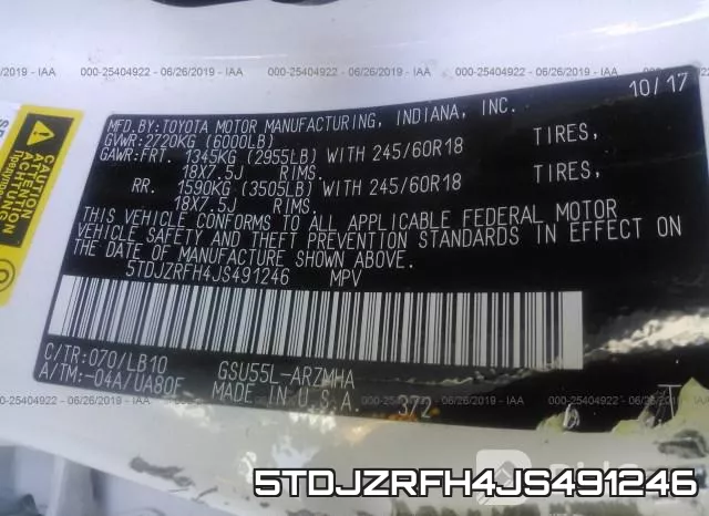 5TDJZRFH4JS491246 фото 10