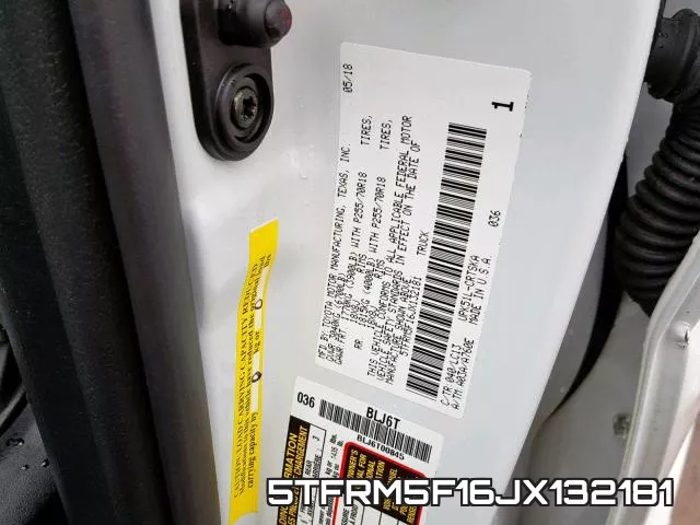 5TFRM5F16JX132181 фото 2