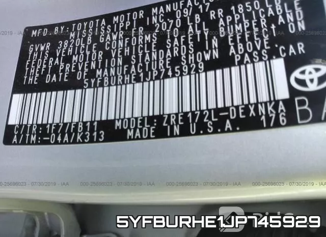 5YFBURHE1JP745929 фото 10