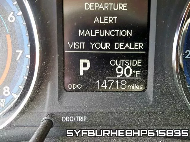 5YFBURHE8HP615835 фото 9