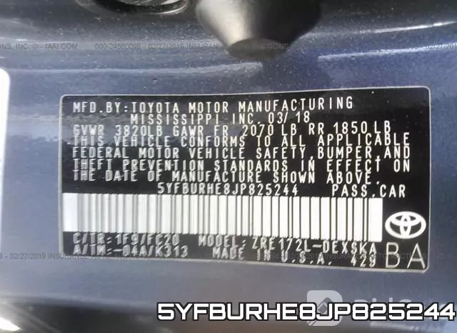 5YFBURHE8JP825244 фото 10