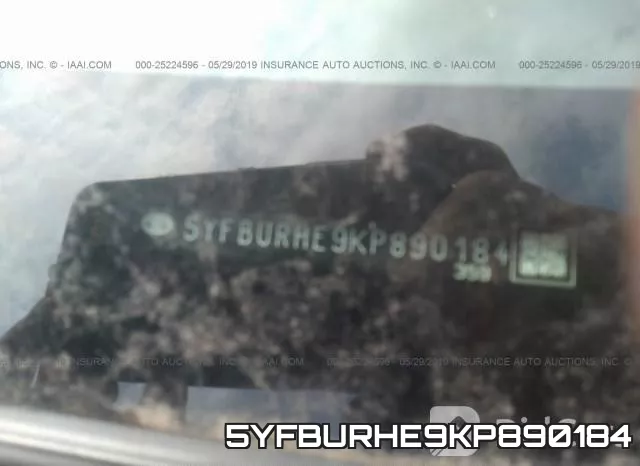 5YFBURHE9KP890184 фото 10
