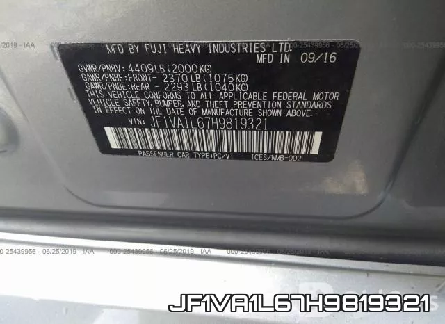 JF1VA1L67H9819321 фото 10