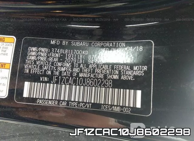 JF1ZCAC10J8602298 фото 10
