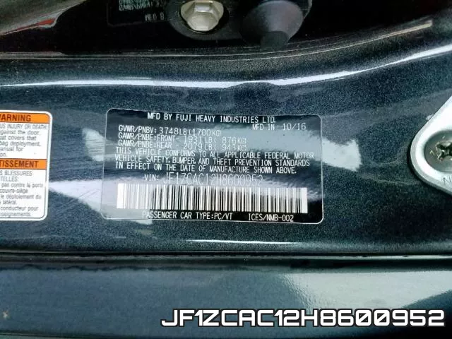 JF1ZCAC12H8600952 фото 2