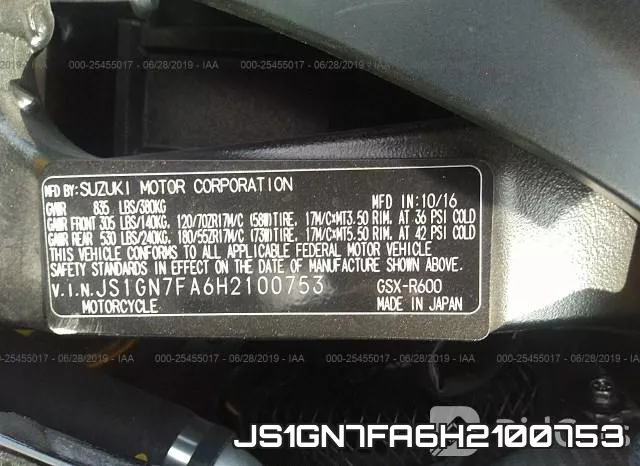 JS1GN7FA6H2100753 фото 2