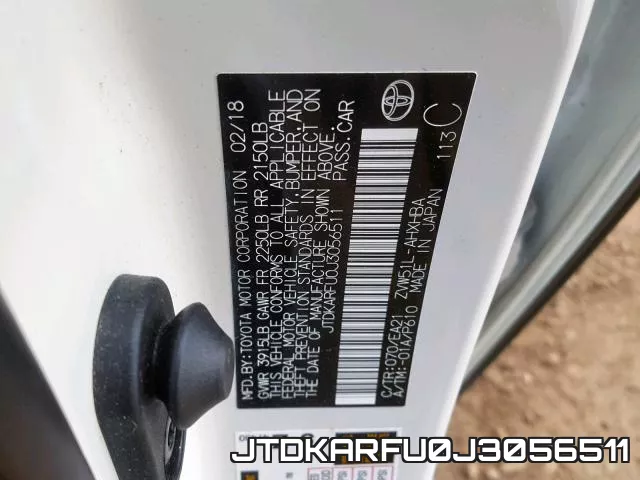 JTDKARFU0J3056511 фото 2