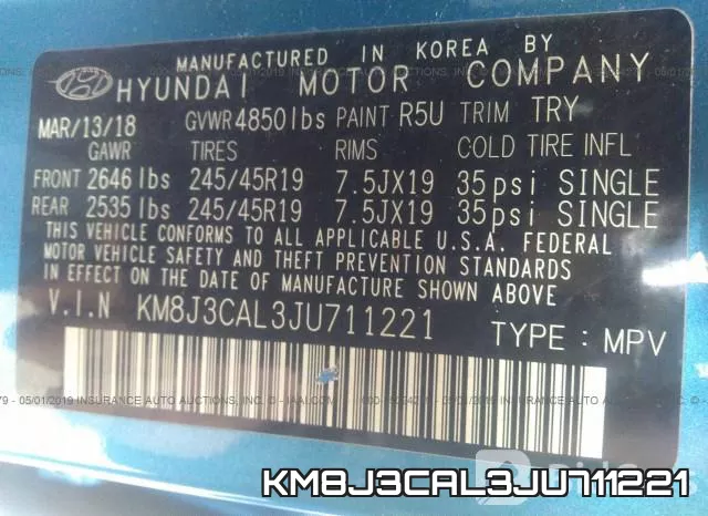 KM8J3CAL3JU711221 фото 10