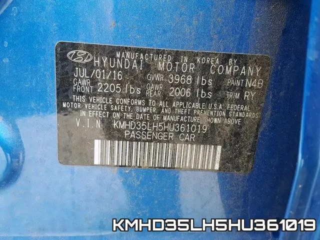 KMHD35LH5HU361019 фото 2