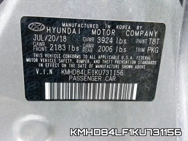 KMHD84LF1KU731156 фото 2