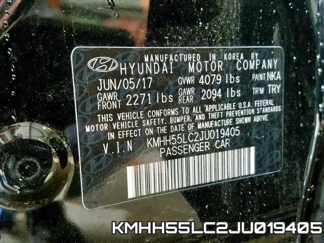 KMHH55LC2JU019405 фото 2