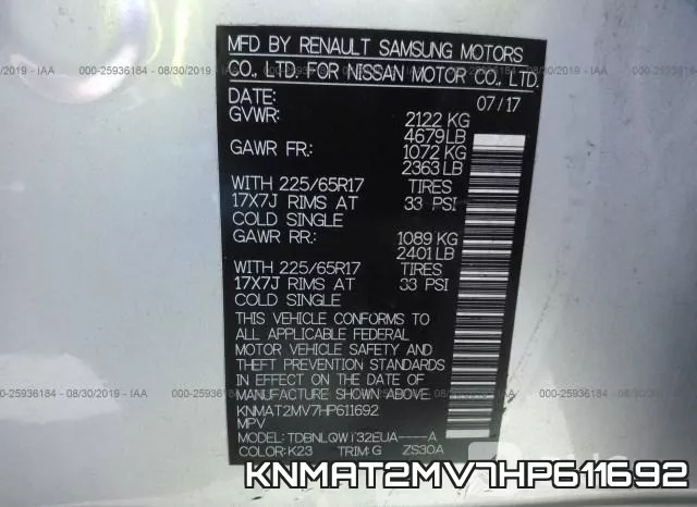 KNMAT2MV7HP611692 фото 10