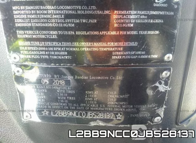 L2BB9NCC0JB528137 фото 2