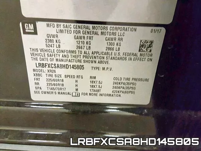 LRBFXCSA8HD145805 фото 2