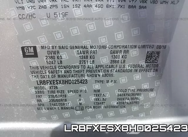LRBFXESX8HD025423 фото 10