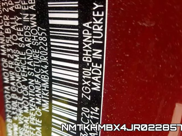 NMTKHMBX4JR022857 фото 2