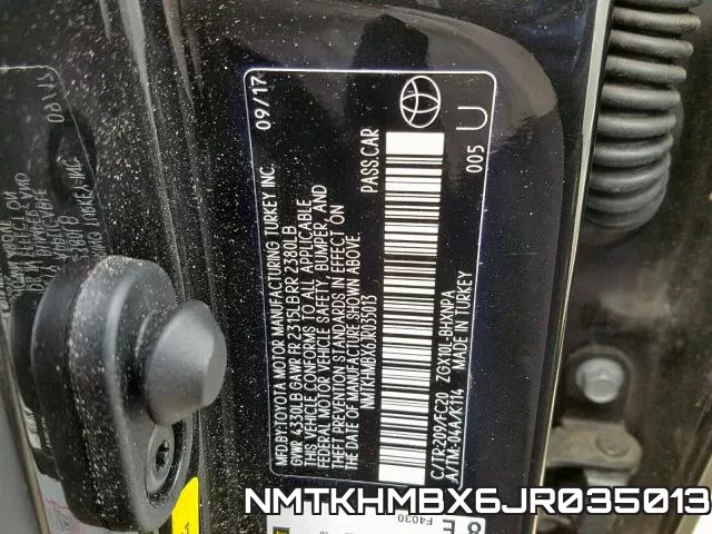 NMTKHMBX6JR035013 фото 2