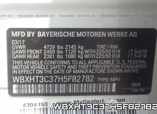 WBXHT3C37H5F82782 фото 10