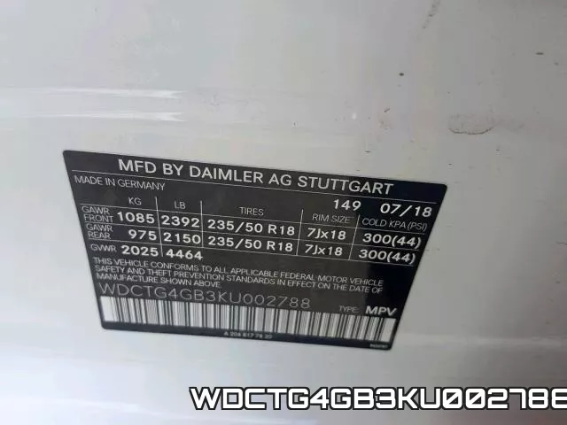 WDCTG4GB3KU002788 фото 2