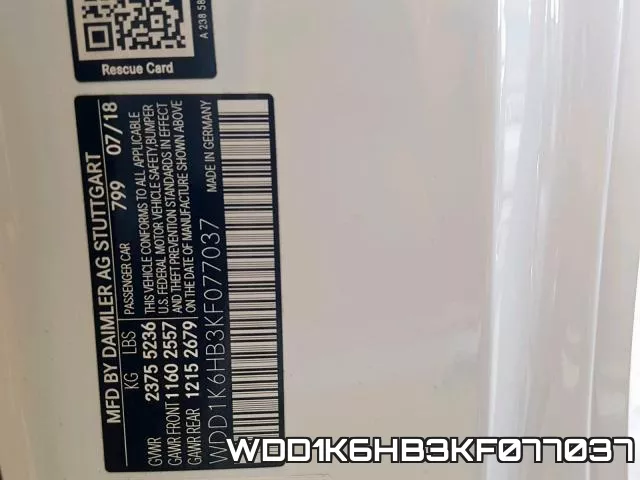 WDD1K6HB3KF077037 фото 2