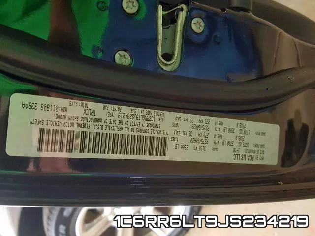 1C6RR6LT9JS234219 фото 2