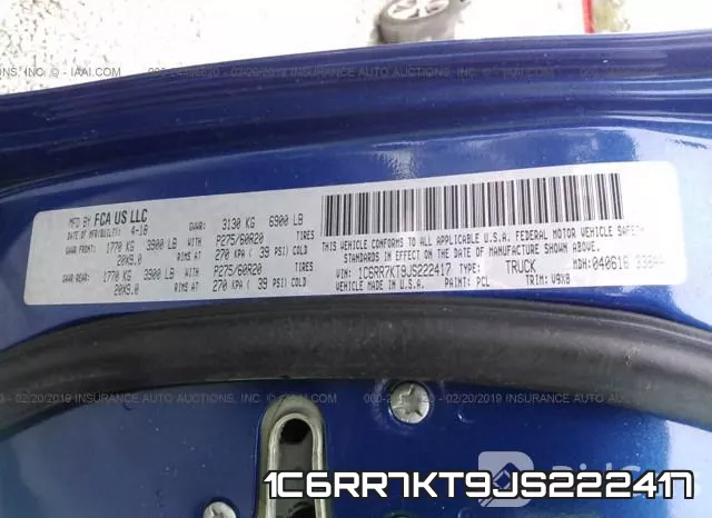 1C6RR7KT9JS222417 фото 10