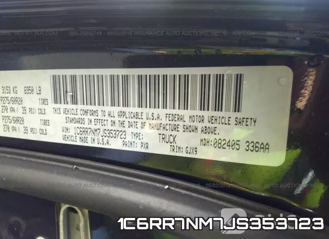 1C6RR7NM7JS353723 фото 10