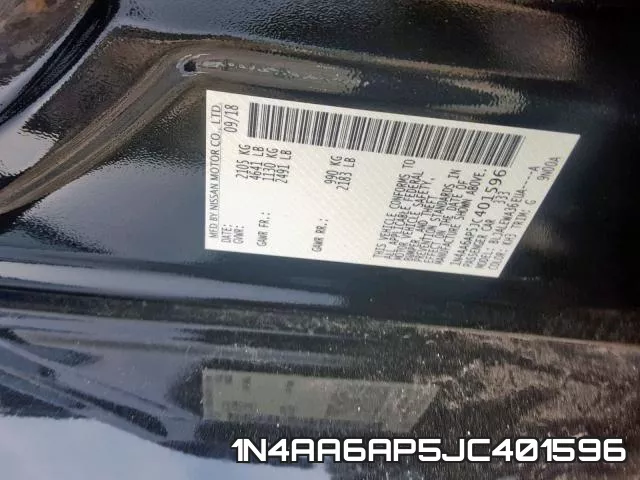 1N4AA6AP5JC401596 фото 2