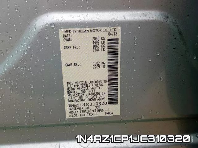 1N4AZ1CP1JC310320 фото 2