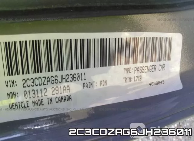 2C3CDZAG6JH236011 фото 10