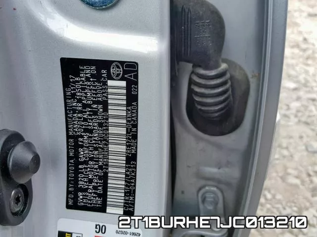 2T1BURHE7JC013210 фото 2
