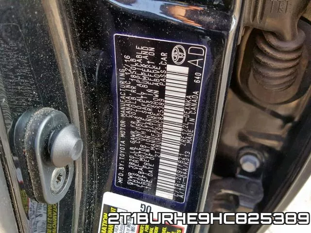 2T1BURHE9HC825389 фото 2