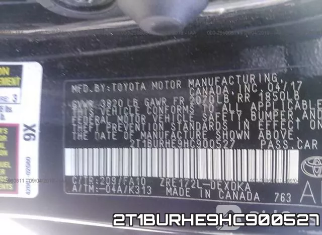 2T1BURHE9HC900527 фото 10