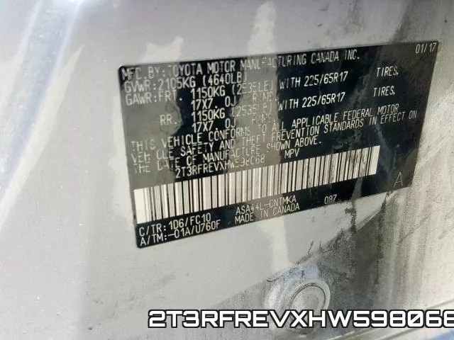 2T3RFREVXHW598068 фото 2