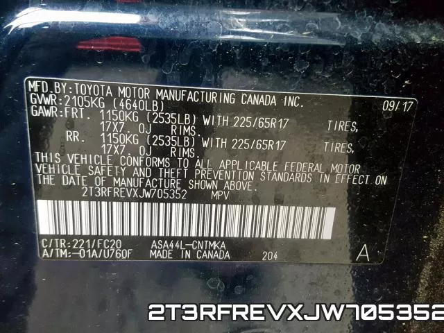 2T3RFREVXJW705352 фото 2