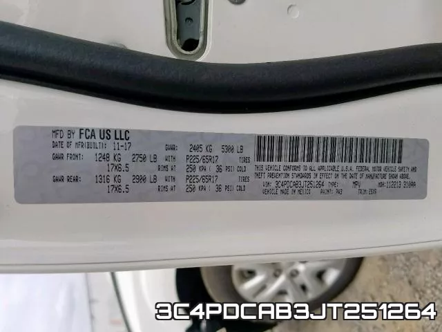 3C4PDCAB3JT251264 фото 2