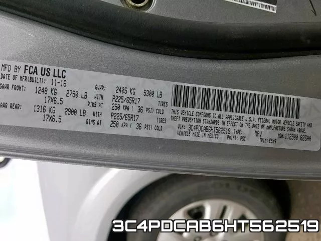 3C4PDCAB6HT562519 фото 2