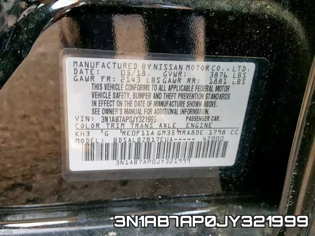 3N1AB7AP0JY321999 фото 2