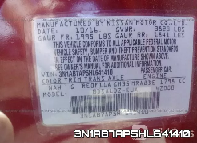 3N1AB7AP5HL641410 фото 10
