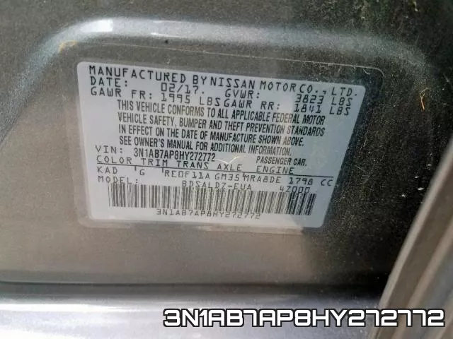 3N1AB7AP8HY272772 фото 2