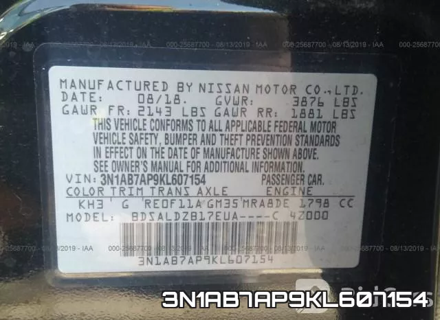 3N1AB7AP9KL607154 фото 10