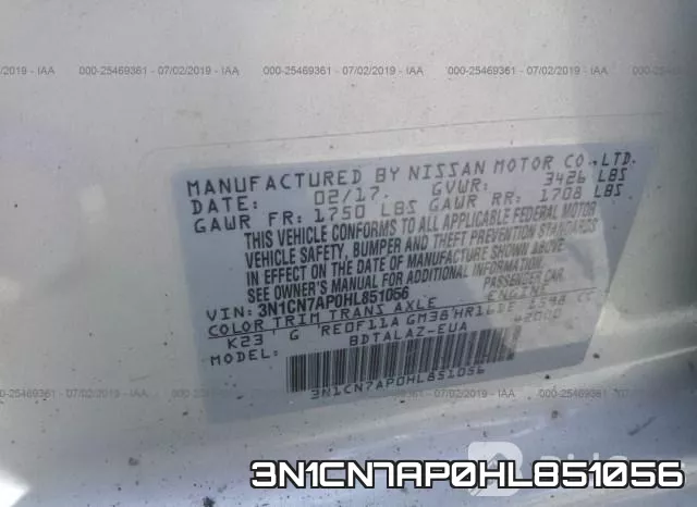 3N1CN7AP0HL851056 фото 9