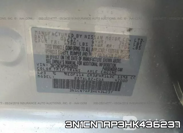 3N1CN7AP3HK436237 фото 10