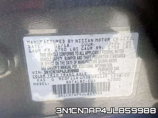 3N1CN7AP4JL859988 фото 2