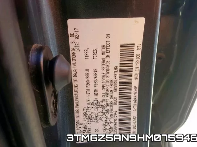 3TMGZ5AN9HM075946 фото 2