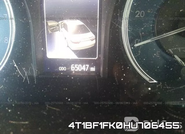 4T1BF1FK0HU706455 фото 8