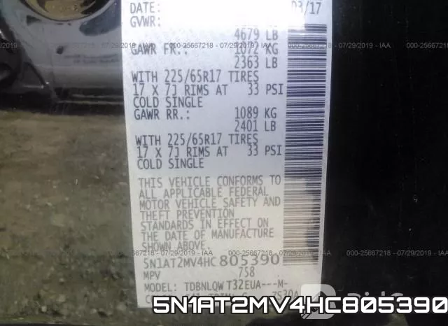 5N1AT2MV4HC805390 фото 10